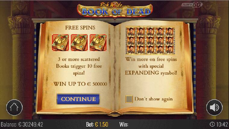 Book of Dead Teme si Aspect
