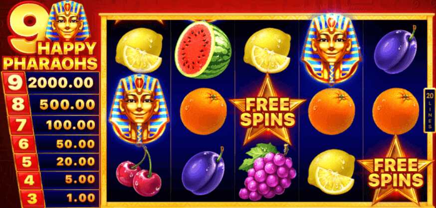 9 Happy Pharaohs Theme