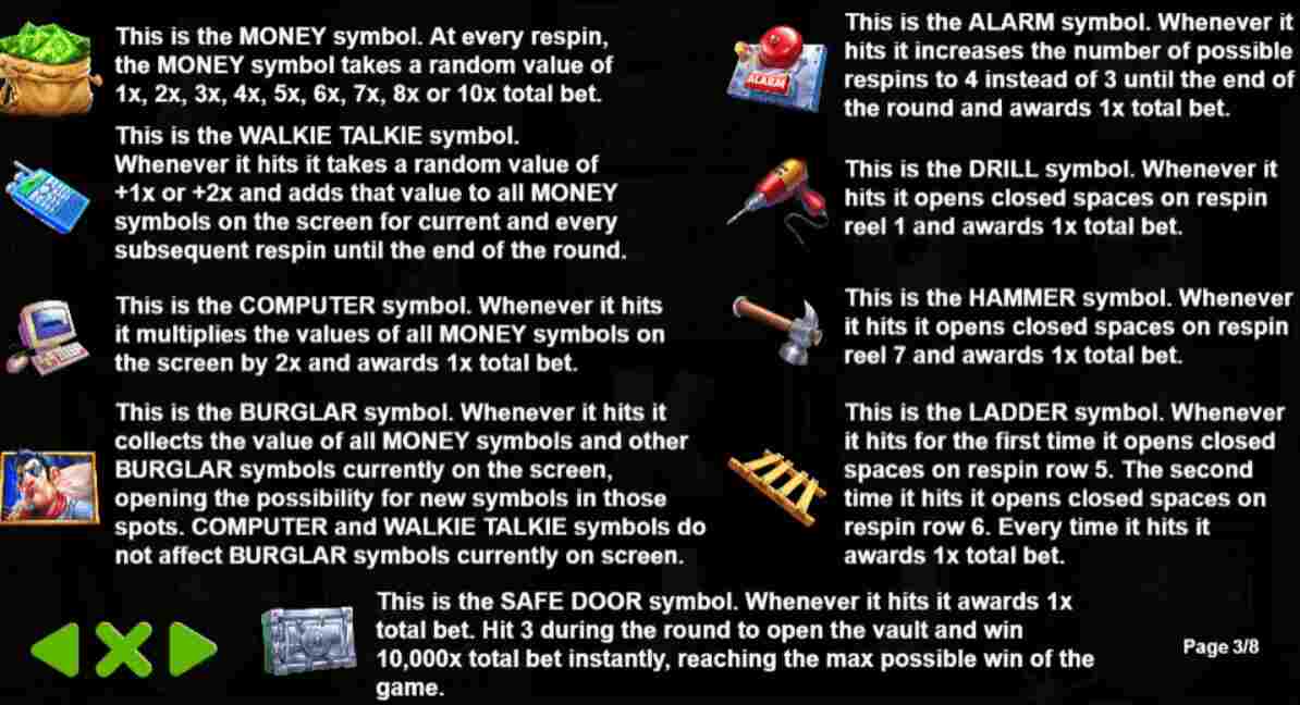 Empty the Bank Special Symbols