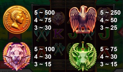 Legion Hot 1 Symbols